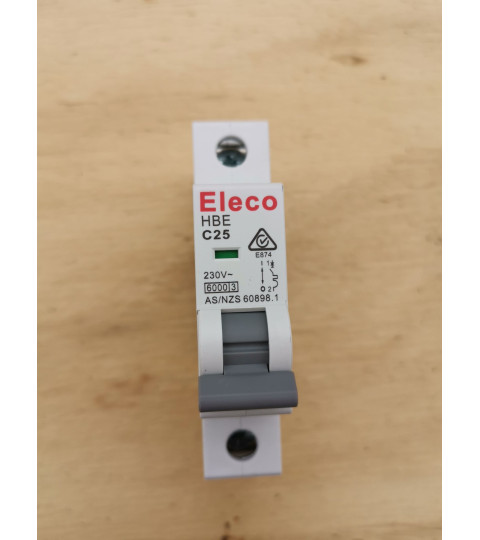 MCB Miniature Circuit Breaker - 1 Pole 25A