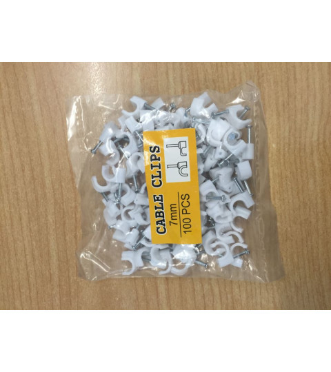 Cable Clips - 7mm 100pcs