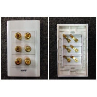 3 Speaker Wall Plate/Outlet