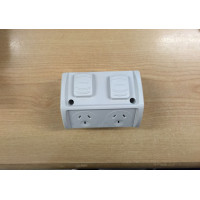 Waterproof Double Outlet Powerpoint Socket 