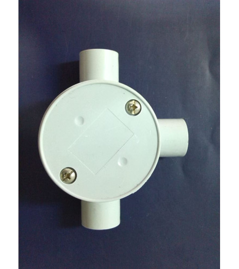 Three Way Shallow Junction Box - 20mm
