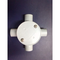Four Way Shallow Junction Box - 20mm