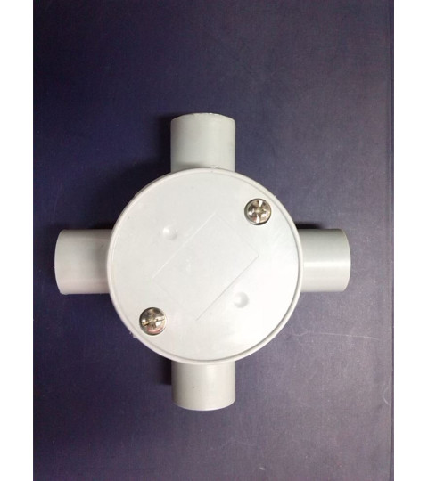 Four Way Shallow Junction Box - 20mm