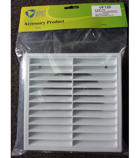 VENT Fixed Louvre Grille 125mm